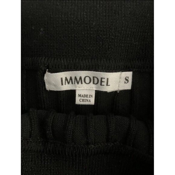 Vtg Immodel Y2K S Black Pearl Stretch Off The Shoulder - Picture 4 of 4